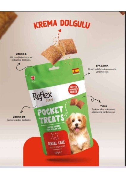 Pocket Treats Ağız ve Diş Sağlığı Köpek Ödül Maması 70 G