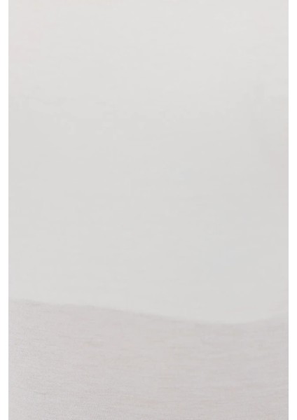 Kadın Scoop Yaka ile Basit Kısa Kollu Dokuma T-Shirt White