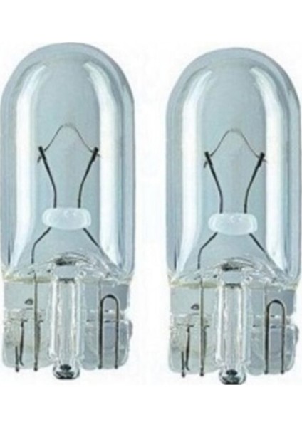 W5W T10 Dipsiz Ampul 12V 5W 2 Adet