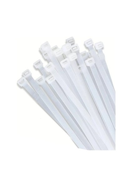 500 Adet 30 Cm-3.6 mm Beyaz Elektrik Kablosu Kablo Bağı Klipsi Plastik Kelepçe Cırt Cırt Kelepçe fiyatları