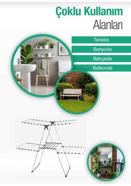 Vipas Pera Ikiz Katlanabilir Çamaşır Kurutmalığı fiyatları