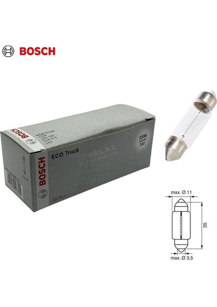 Bosch 24V Sofit Ampul 5W 38 mm 10 Adet