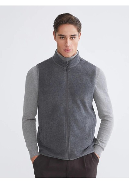 Rahat Kalıp Dik Yaka Erkek Yelek (W5)