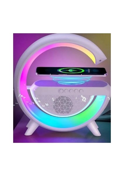 7 Renk Işıklı Kablosuz Fm Radyolu Ses Bombası Stereo Hoparlör + Kablosuz Cep Telefonu Şarj Cihazı fiyatları