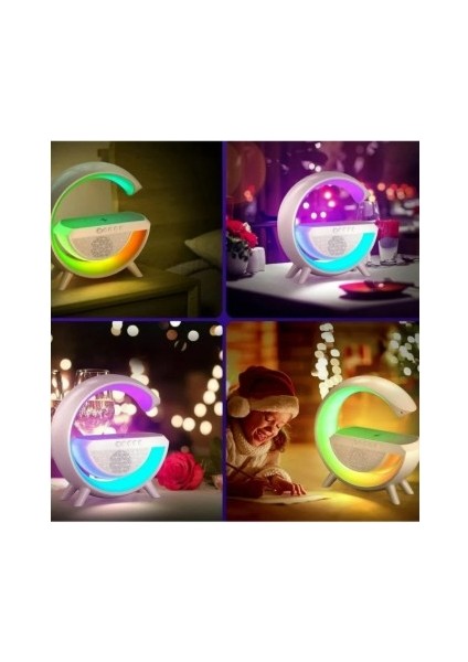 7 Renk Işıklı Kablosuz Fm Radyolu Ses Bombası Stereo Hoparlör + Kablosuz Cep Telefonu Şarj Cihazı indirimleri