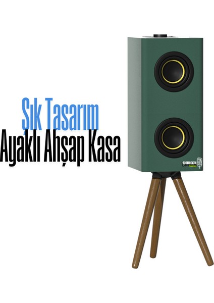 Retro D67 Bluetooth Hoparlör 24W | Ahşap Ayaklı Şık Tasarım | Uzun Pil Ömrü | USB Aux Tf Girişli modelleri