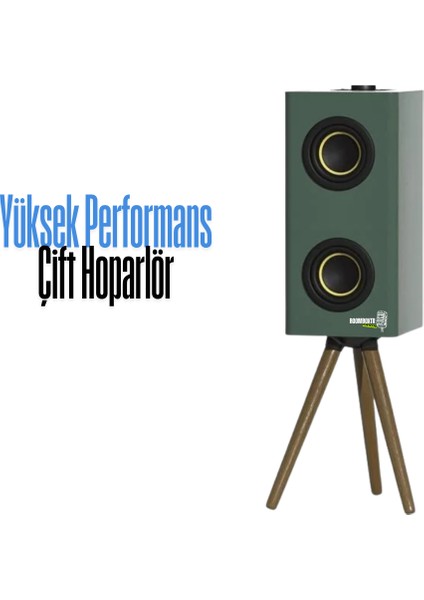 Retro D67 Bluetooth Hoparlör 24W | Ahşap Ayaklı Şık Tasarım | Uzun Pil Ömrü | USB Aux Tf Girişli fırsatları