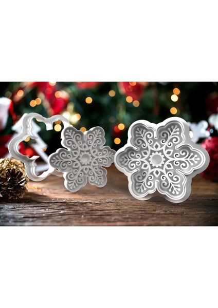 5'li Yıldızlı Desenli Kurabiye Kalıbı