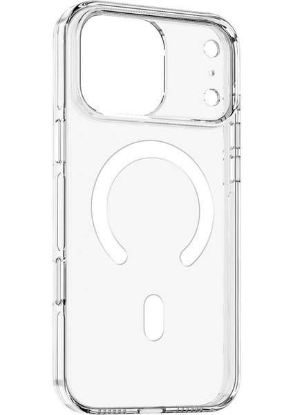 iPhone 17 Pro Max Kılıf M-Safe Şarj Özellikli Kamera Korumalı N7TH Kripto Kapak - Şeffaf modelleri