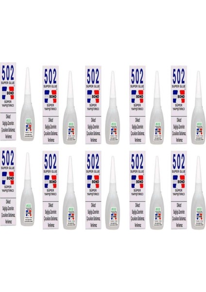 Evo Bond 502 Süper Yapıştırıcı 10 Adet