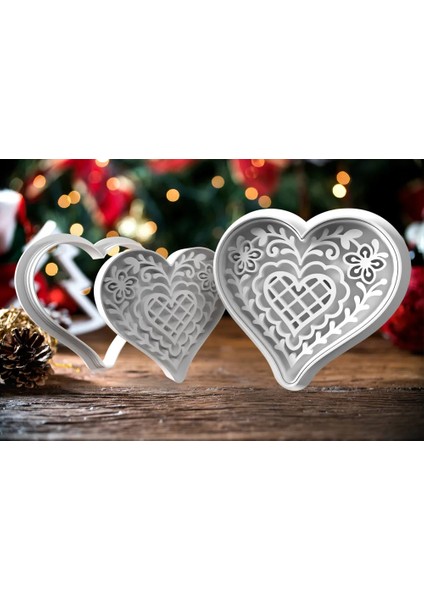 5'li Kalpli Desenli Kurabiye Kalıbı