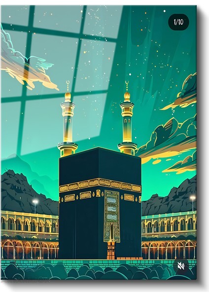 Cam Dikey Duvar Tablosu Cam Kabe Tablosu Ev Ofis Salon Modern Duvar Tablosu