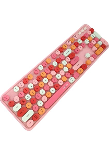2.4g Kablosuz Retro Daktilo Tipi Klavye Mouse Seti – Sessiz Tuşlar | Cute & Lovely Tasarım Mofii fırsatları