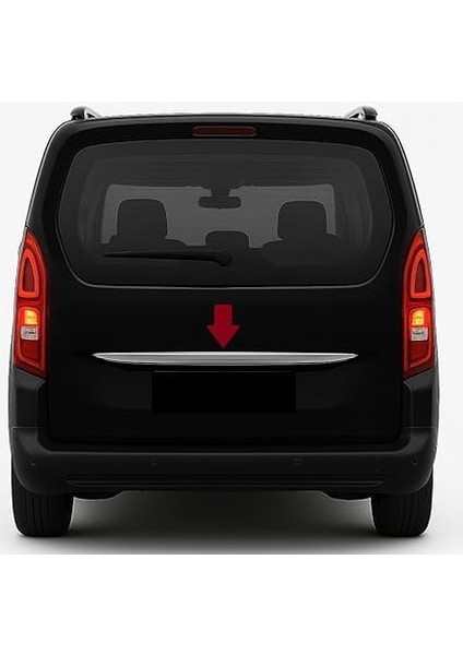Paslanmaz Çelik Arka Bagaj Trim – Combo E 2019 ve Daha Yeni Modellerle Uyumlu – Arka Bagaj Vurgu Şeridi modelleri