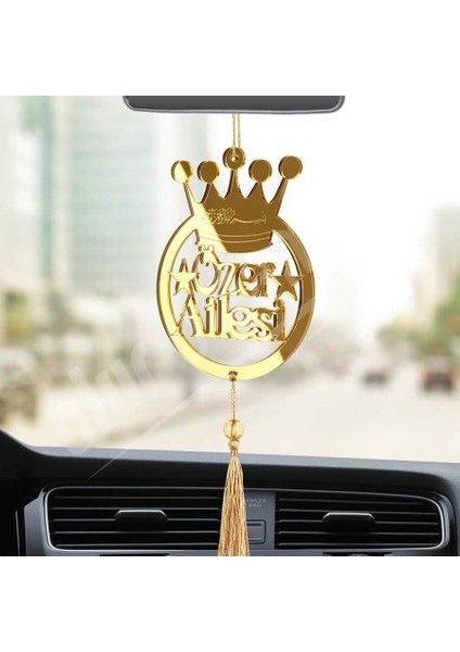 Kişiye Özel Soyisim Pleksi Araba Dikiz Aynası Süsü