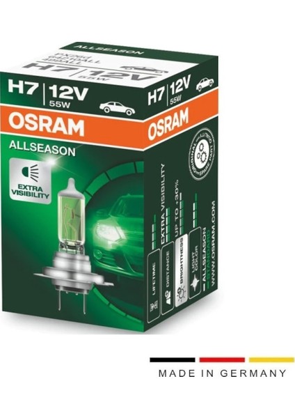 Duolight Osram Allseason H7 Ampul 2 Adet Takım