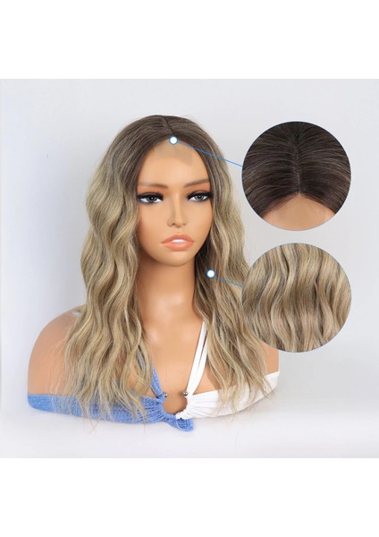 Kumral / Balköpüğü Ombre ve Röfleli Küt Tül Peruk fırsatları