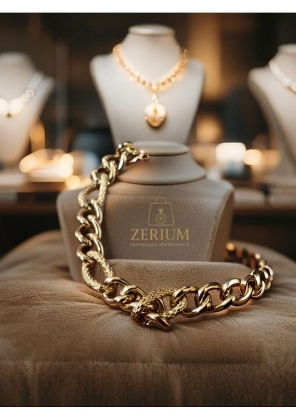 Altın Rengi Kaplamalı Çelik Şık Kadın Kalın Bileklik 316L fiyatları