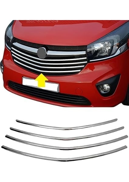 Paslanmaz Çelik Ön Izgara – 4 Parça Set – Vivaro Tourer 2018 ve Daha Yeni Modellerle Uyumlu – Ön Izgara Aksesuarı modelleri