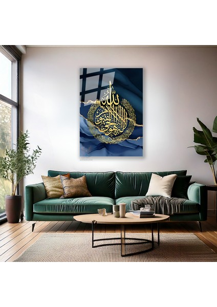 Cam Dikey Duvar Tablosu Cam Ayet El Kursi Mermer Desenli Ev Ofis Salon Modern Duvar Tablosu fiyatları