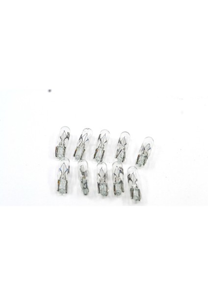 12V 1,2W Dipsiz T5 Ampul 10 Adet Gösterge Kadran Ampulü