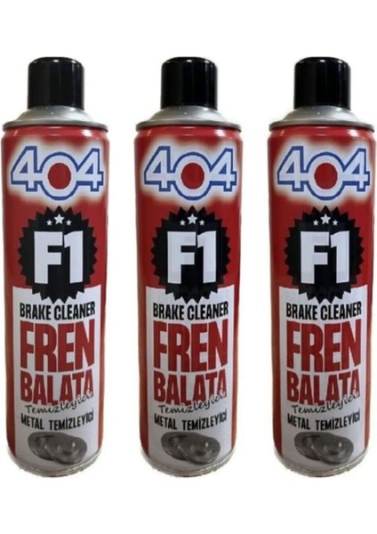 F1 Fren Balata Spreyi Metal Temizleyici 3 Adet