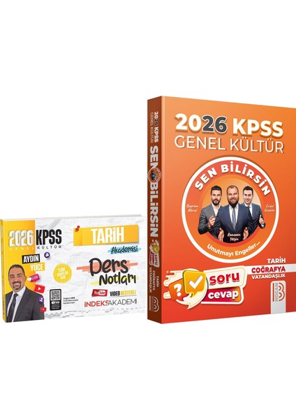 2026 Kpss Tarih Akademisi Video Ders Notları - Kpss 2026 Genel Kültür Sen Bilirsin