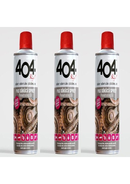 Pas Sökücü 400 ml Sprey 3 Adet