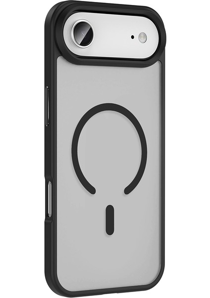 iPhone 17 Air Kılıf M-Safe Şarj Özellikli Mat Arka Yüzey Nvg Sio Kapak - Turuncu