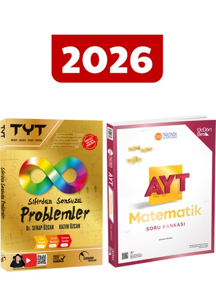 2026 345 Yks Seti - Sıfırdan Sonsuza Problemler, 345 Ayt Matematik