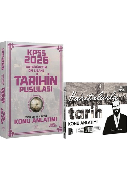 2026 Kpss Ortaöğretim Ön Lisans Tarihin Pusulası Konu Anlatımı Ismail Adıgüzel - 2026 Kpss Haritalarla Tarih Konu Anlatımı