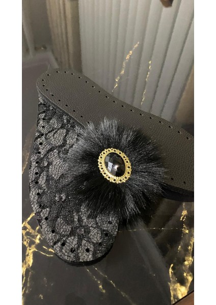 Kadın El Örgü Deri Tabanlı Beyoğlu Taşlı Patik indirimleri