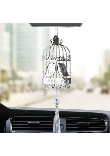 Kişiye Özel Kuş Kafesli Pleksi Araba Dikiz Aynası Süsü fiyatları