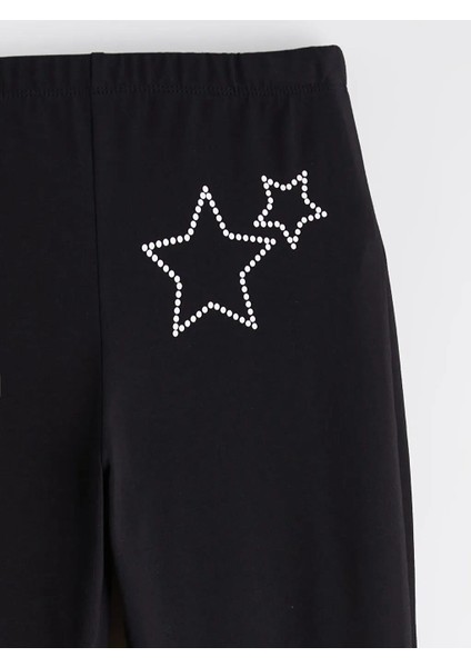 Beli Lastikli Taşlı Ispanyol Paça Kız Çocuk Tayt (W5) fiyatları