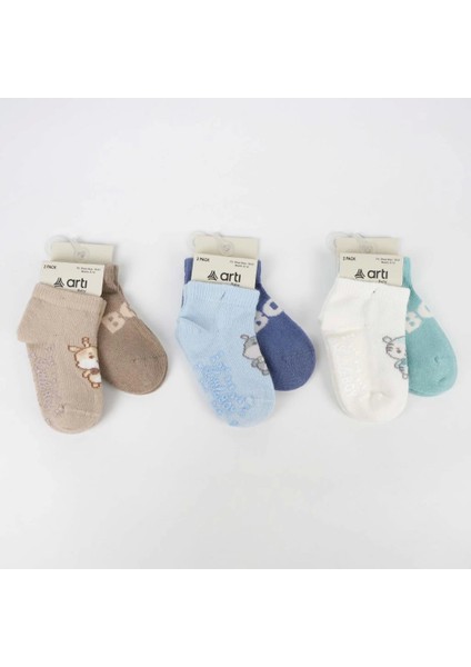 Bfs Katamino Aristo 2' Li Abs Erkek Bebek Patik Çorap K20406 Asorti