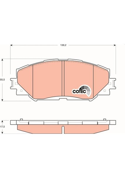 ÖN FREN BALATA TOYOTA AURIS. COROLLA 1.6L 1ZR-FE ZRE151 2007-2011 / 1.33L 1NR-FE NRE150 6 VITES 2010-2012 0446542160 0446512610 0446502220