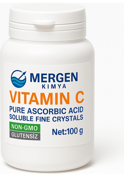 Askorbik Asit (Vitamin C) - 100 Gram– Aç, Kapa Kolay Ambalajlı, Analiz Sertifikalı