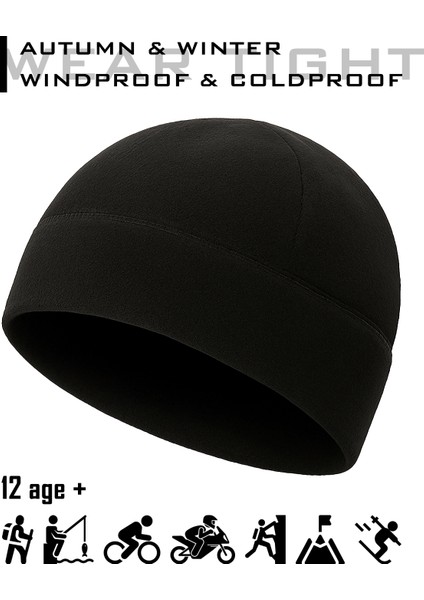 Unisex Rüzgar Geçirmez Termal Kışlık Polar Bere Outdoor Kayak Bisiklet Motosiklet Balıkçılık