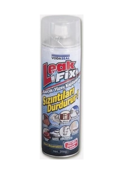 Vodaseal Leak Fix Kauçuk Izolasyon Spreyi 396 gr Şeffaf