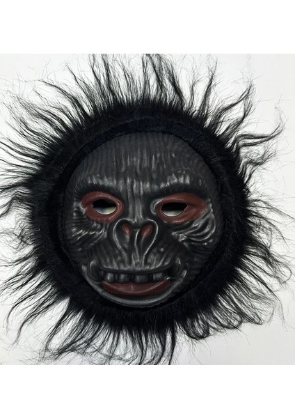 Bfs Orangutan Maskesi - Maymun Maskesi - Goril Maskesi Yetişkin Çocuk Uyumlu Siyah Renk Model 2