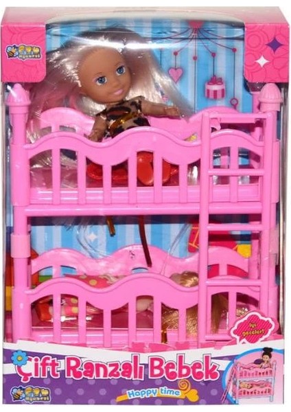Bfs Nessiworld K899-17 2 Katlı Kutulu Ranzalı Bebek Seti-Halit Can Oyuncak fırsatları
