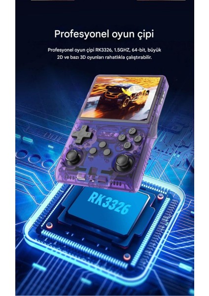 R40S Pro Taşınabilir Retro Oyun Konsolu 30.000 Oyun Arkos 2.0-256GB Minecraft,half Life,gta