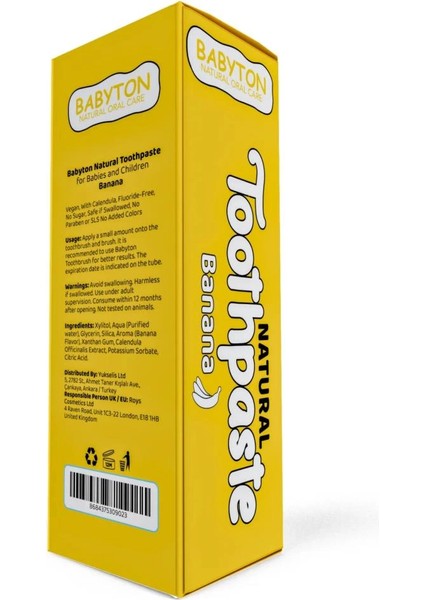 Bfs Babyton Organik Doğal Muz Aromalı Diş Macunu 50 gr modelleri