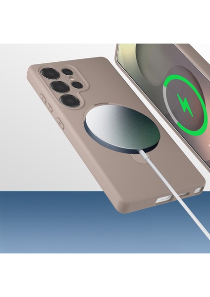 Galaxy S25 Ultra Kılıf M-Safe Şarj Özellikli Standlı Mryn Samara Kapak - Lacivert indirimleri