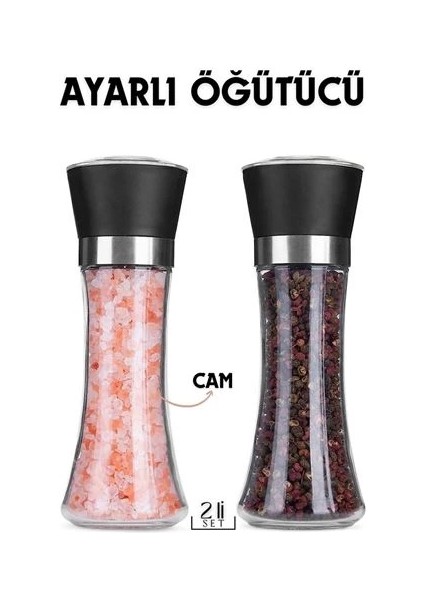 Bfs 2 Li Baharat Tuz Öğütücü Set Dees Dickerhoof Design