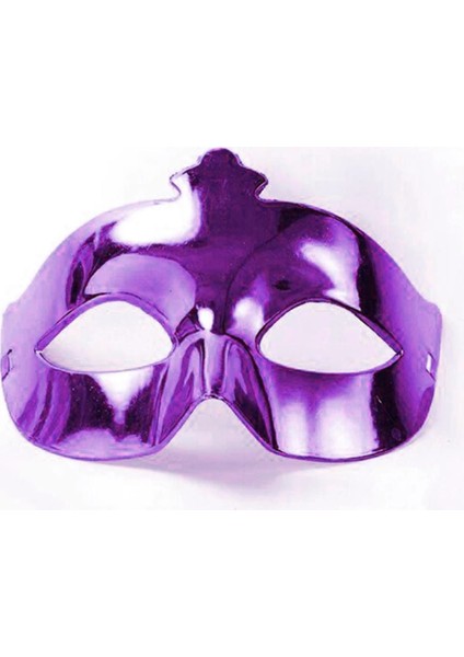 Bfs Mor Renk Kostüm Partisi Ekstra Parlak Balo Maskesi 15X10 cm