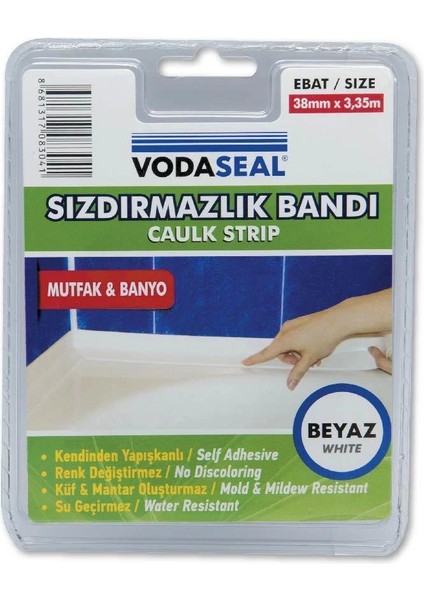 Vodaseal Küvet Kenar Sızdırmazlık Bandı 38 mm 3,35 Metre