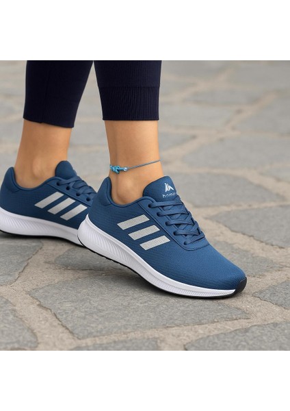 Unisex Fuspetli Poli Taban Spor Ayakkabı-Mavi indirimleri