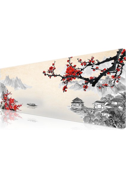 Pro - 5 Farklı Model Dikişli Kenar 70X30 cm Oyuncu Gaming Mouse Pad (Cherry)