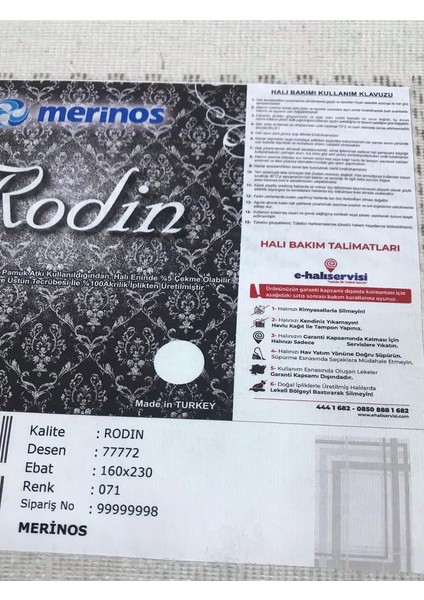 Halı Rodin 77772 071 Salon ve Oturma Odası Halısı fırsatları